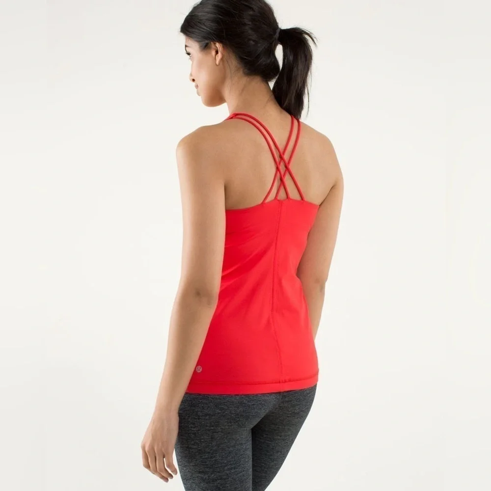 Lululemon Free To Be Tank Love Red